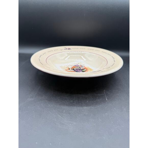 Stokes Sur La Table “Buono Vino” Single Bowl – Wine Grapes Purple - Picture 8 of 9